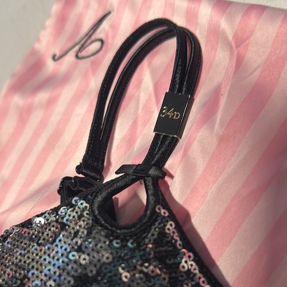 Victoria's Secret Black Glamorous Sequin Bra - Picture 4 of 4